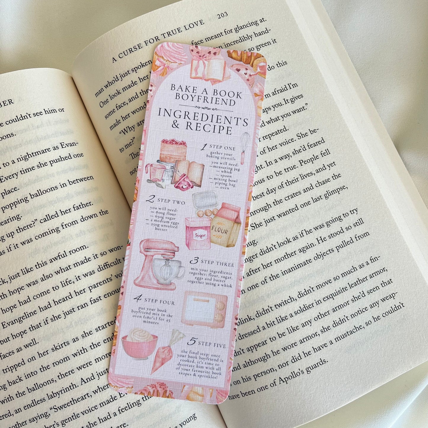 Bake a Book Boyfriend Bookmark