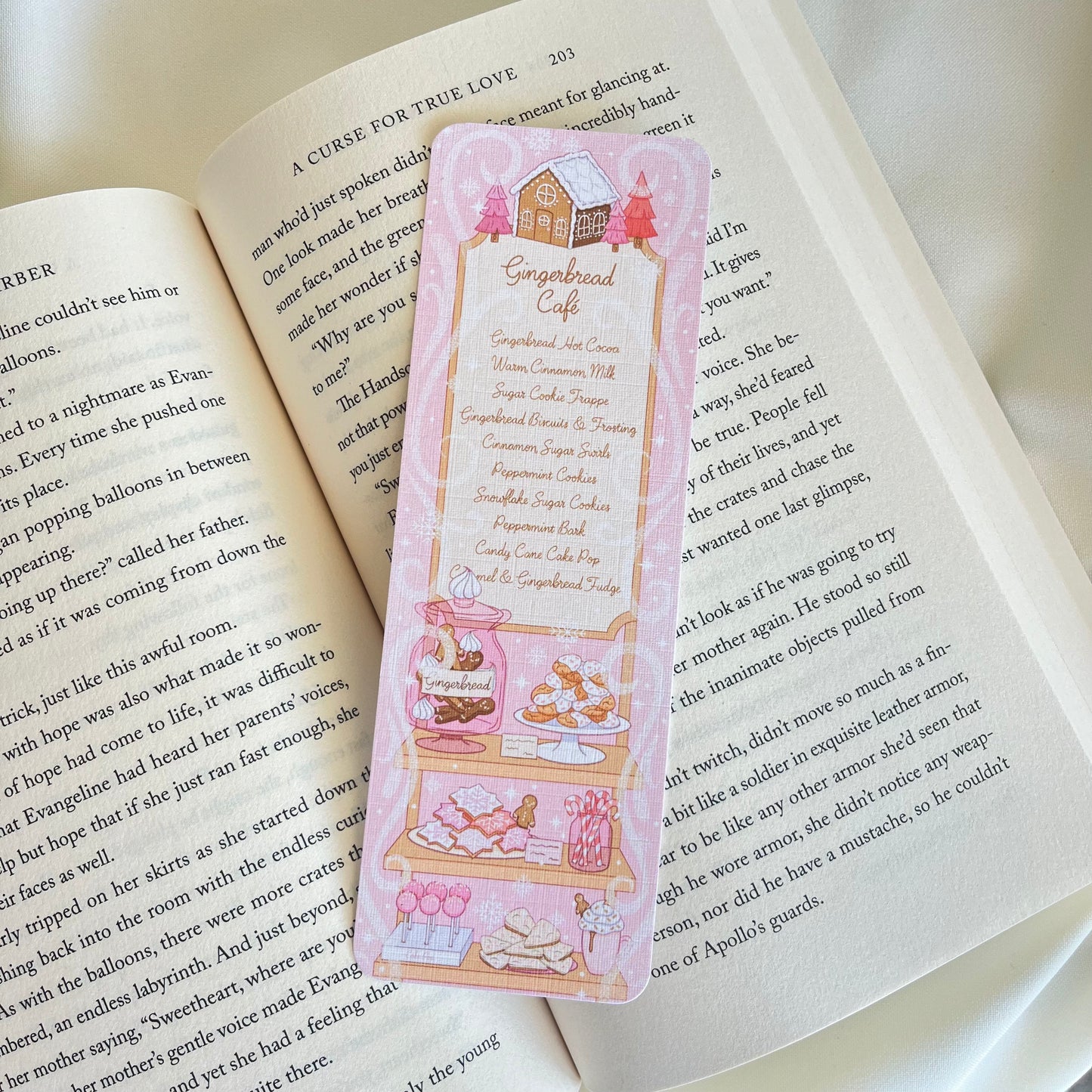 Gingerbread Cafe Menu Bookmark