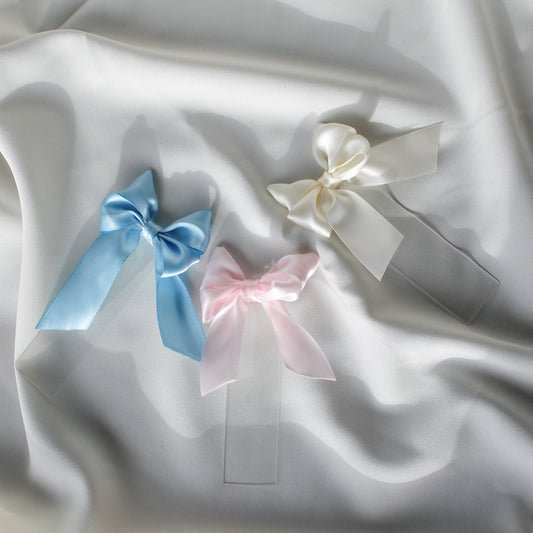 Bow Bookmark - Cream