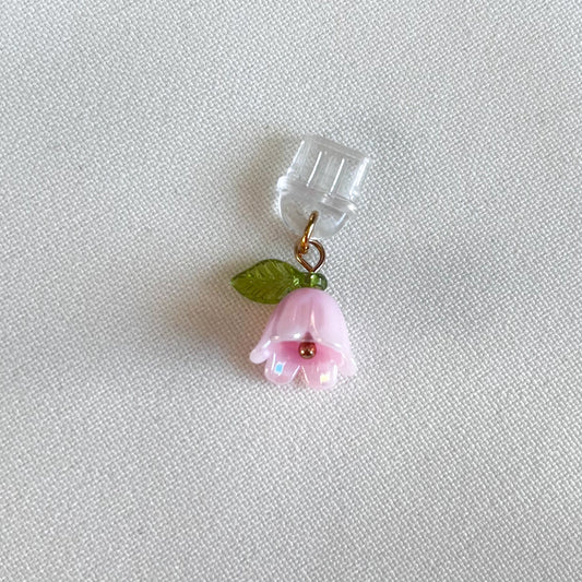 Pink Snowdrop - E Reader Charm