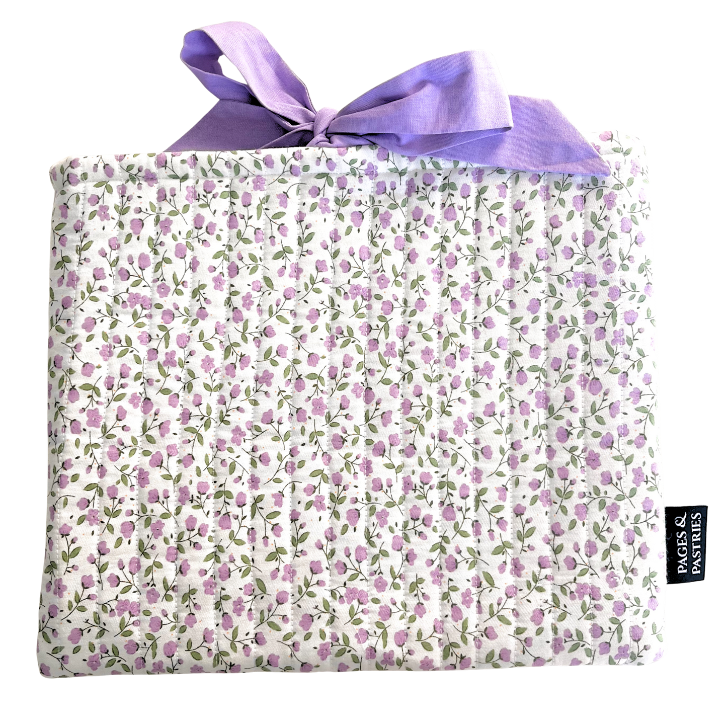 Quilted Bow Book Sleeve - Wistera