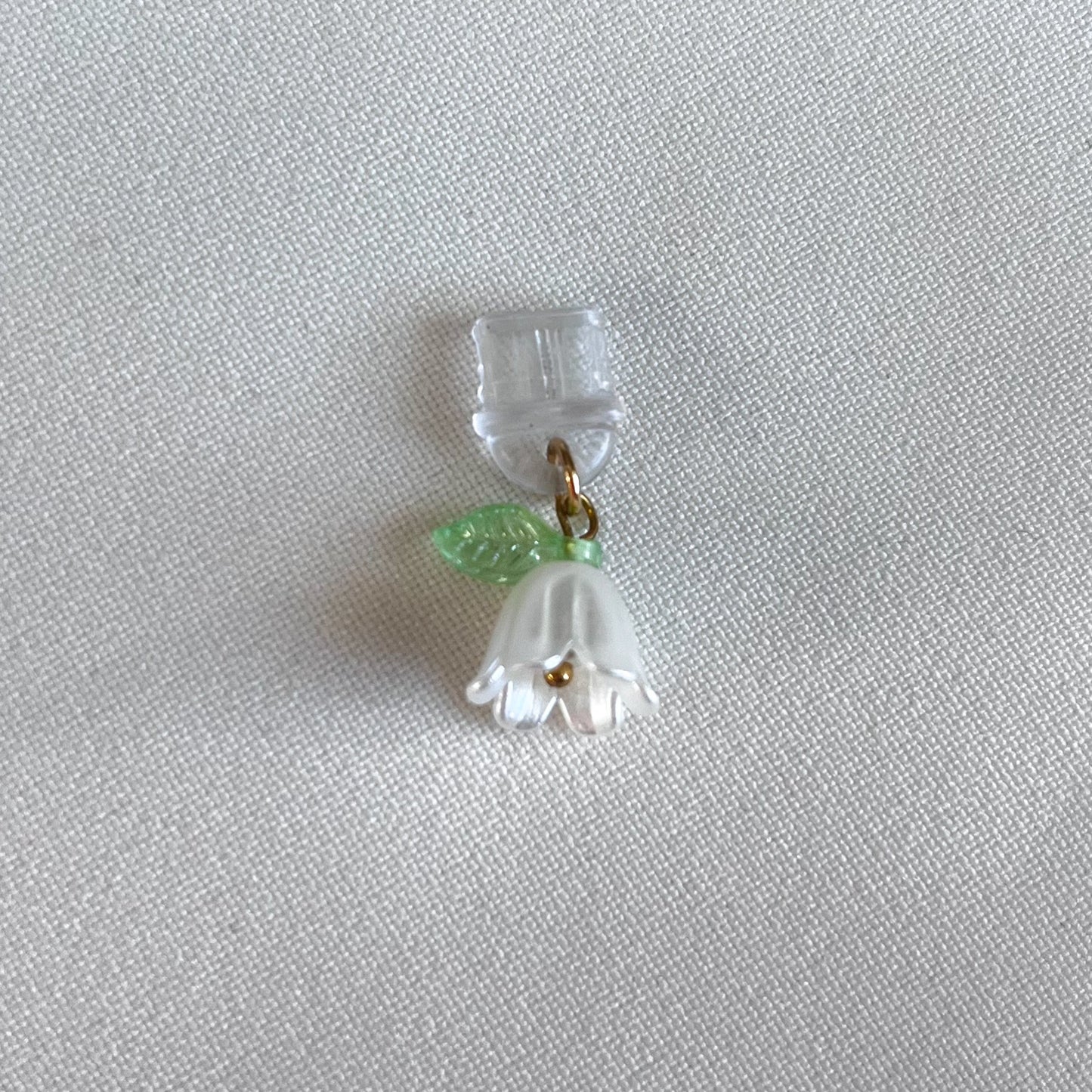White Snowdrop - E Reader Charm