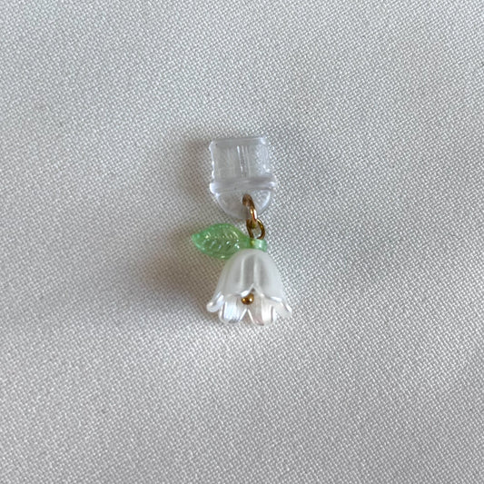 White Snowdrop - E Reader Charm
