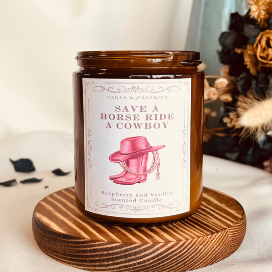 Cowboy Romance Candle