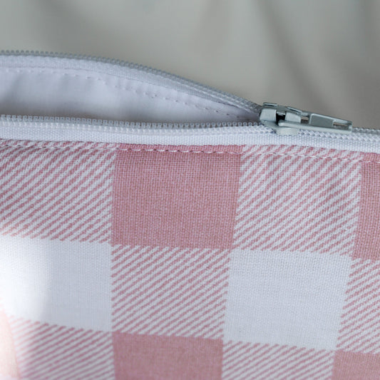 Kindle Pouch - Blush Check
