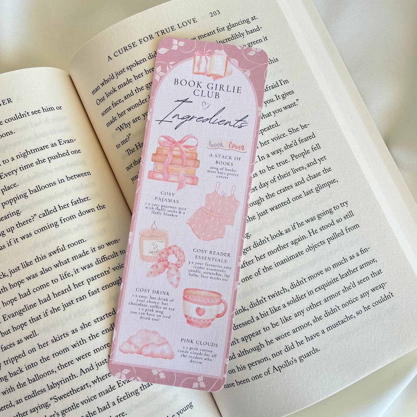 Book Club Girlie Bookmark