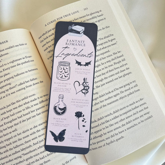 Fantasy Romance Ingredients Bookmark