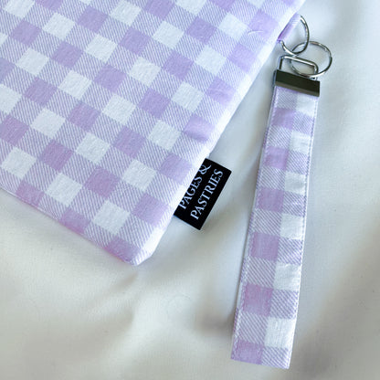 Purple Gingham- E Reader Pouch