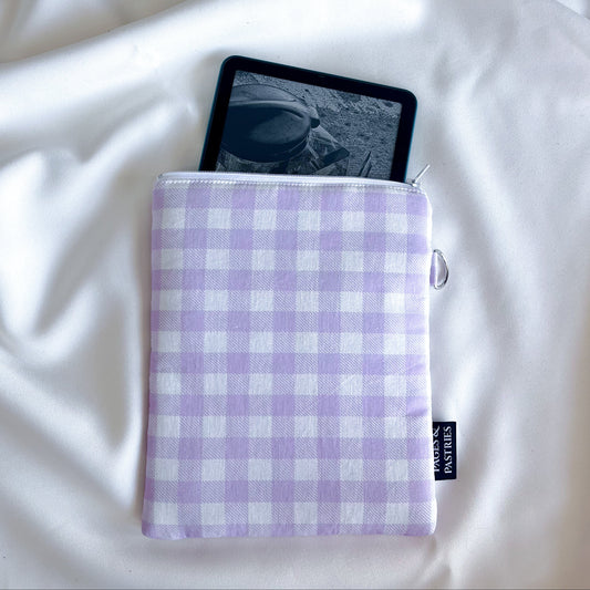 Purple Gingham- E Reader Pouch
