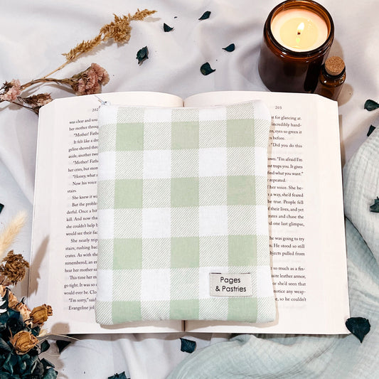 Kindle Pouch - Sage Check