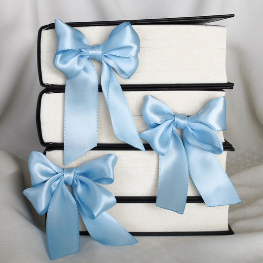 Bow Bookmark - Baby Blue