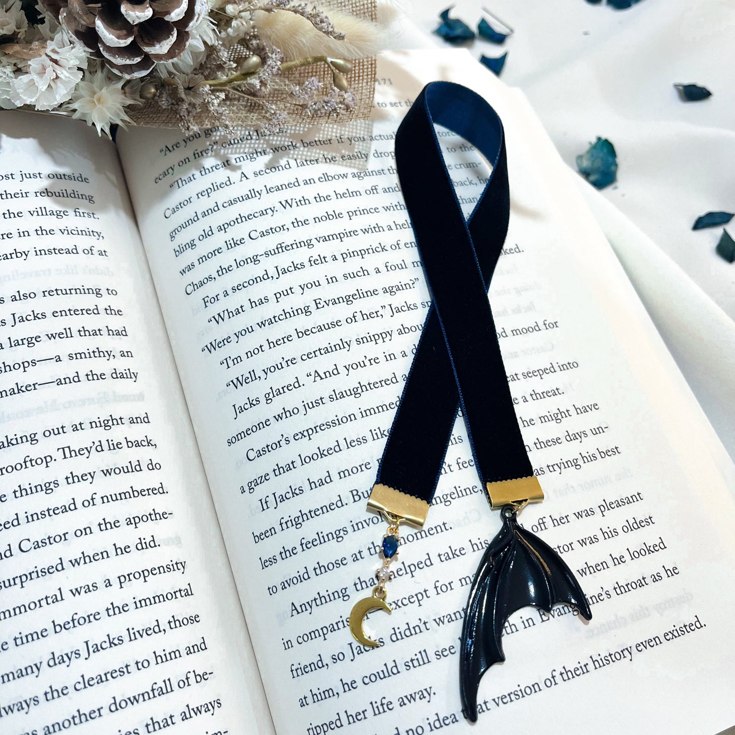 Ribbon Bookmark - Shadows and Secrets