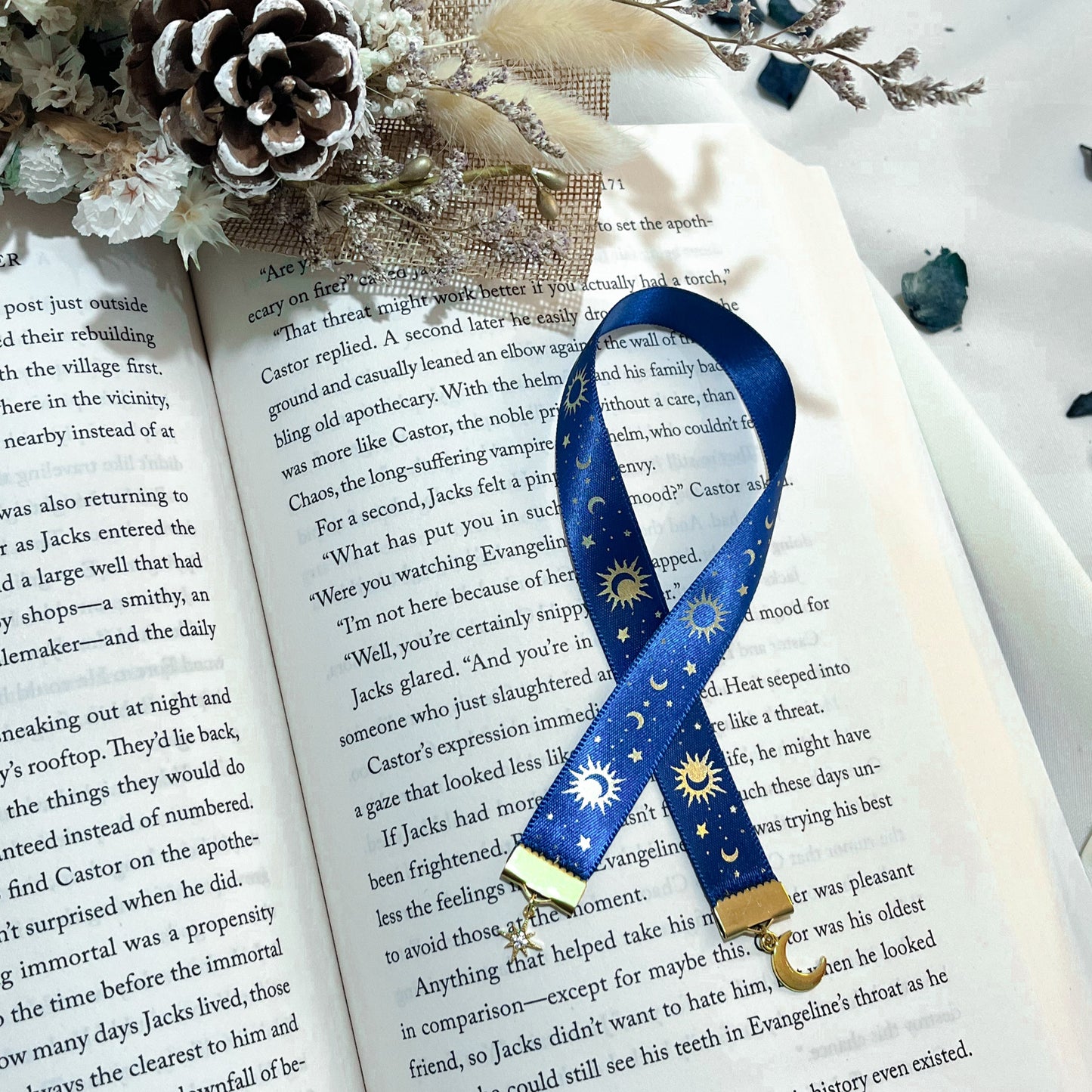 Ribbon Bookmark - Starry Night